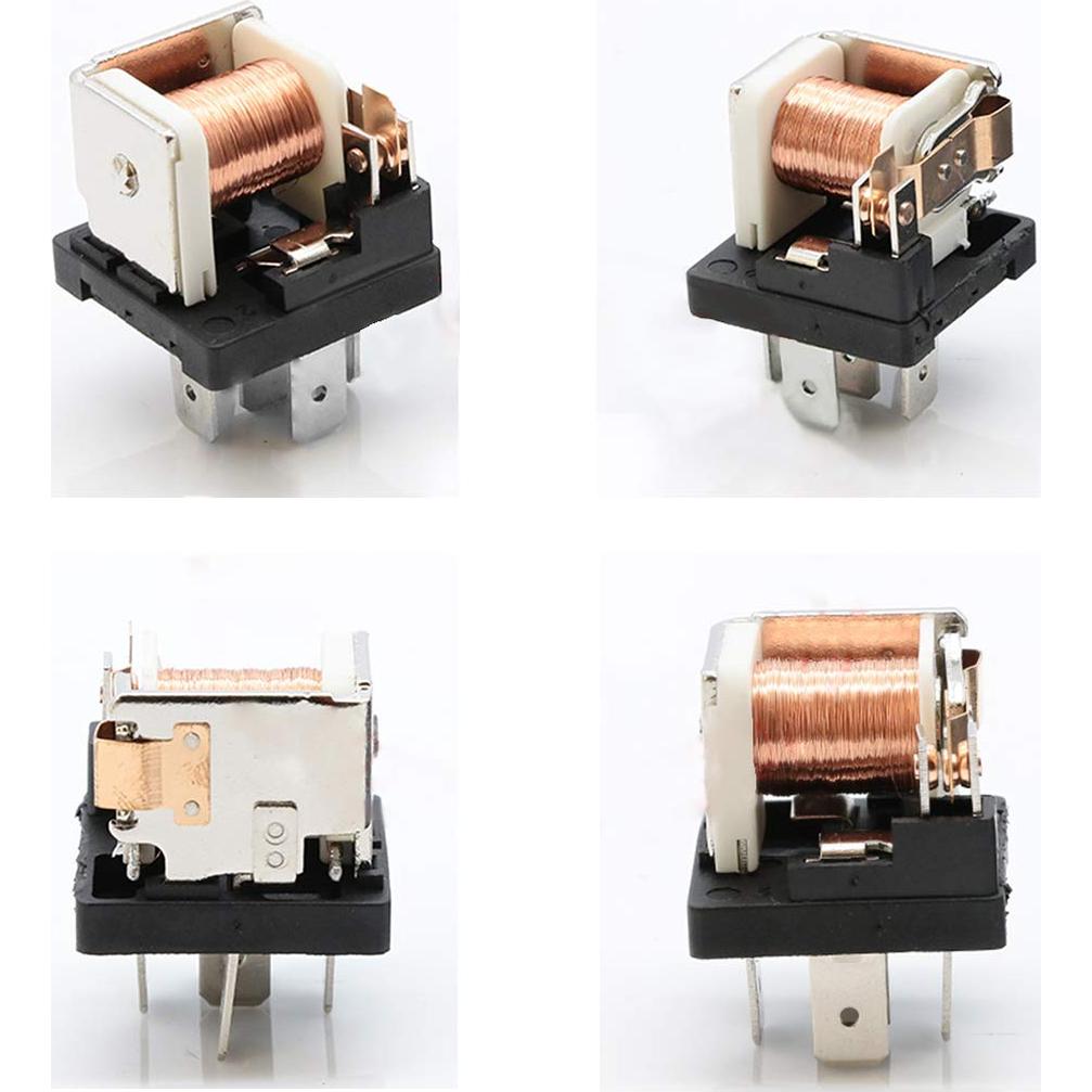 Paquete de 10 Relés Eléctricos SPDT 12V 30/40A 5 Pines Glarks