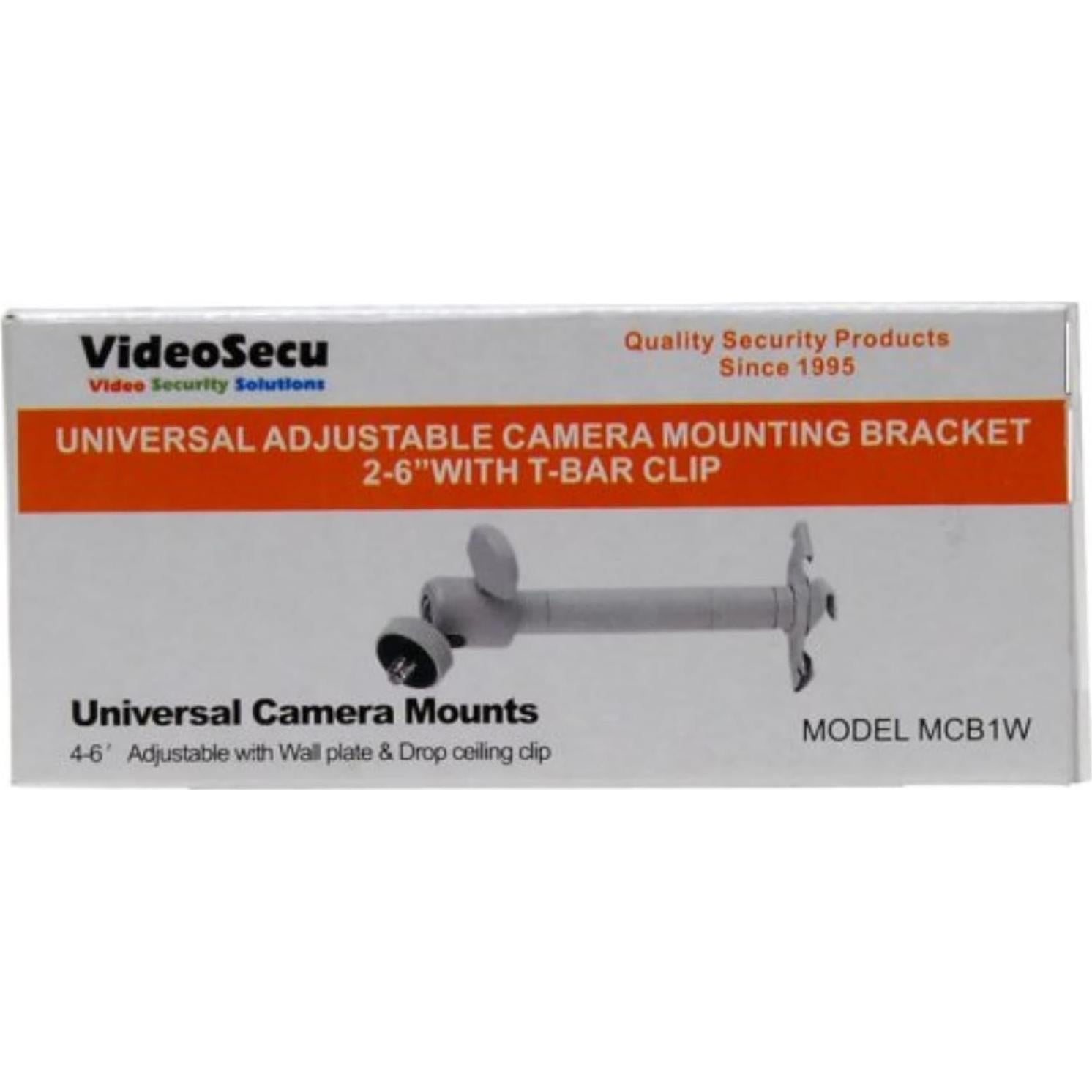 Soporte de Cámara de Seguridad VideoSecu Metal 2 Unidades 360°