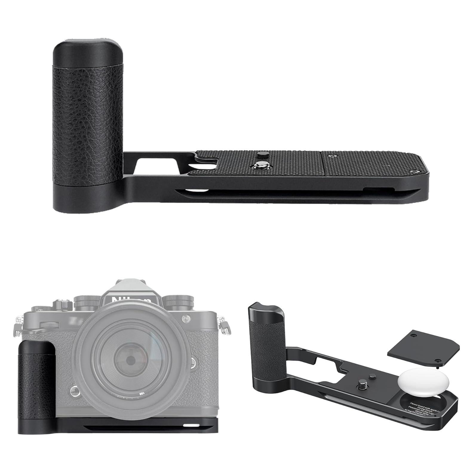 Mango de Metal JJC para Cámara Nikon Zf con Soporte AirTag