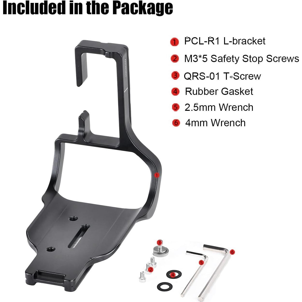 Soporte en L SUNWAYFOTO PCL-R1 para Cámara Canon EOS R1