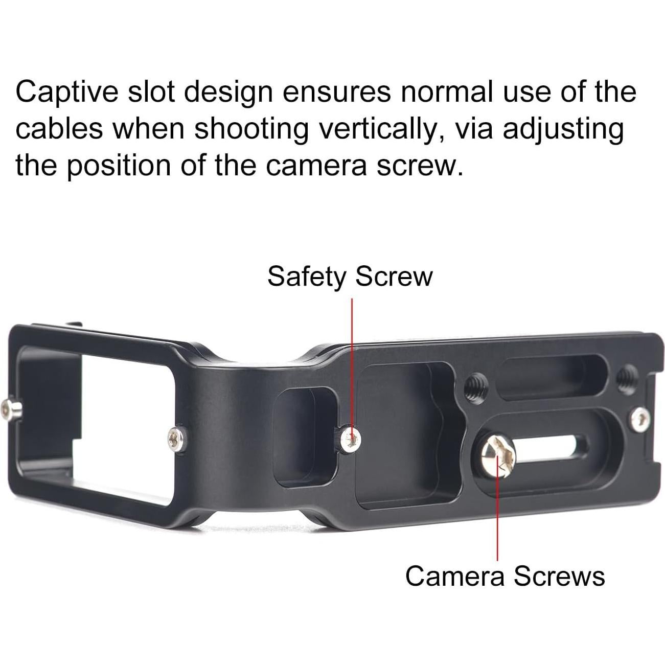 Soporte en L para Cámara D850 Genérico - Placa QR 120mm