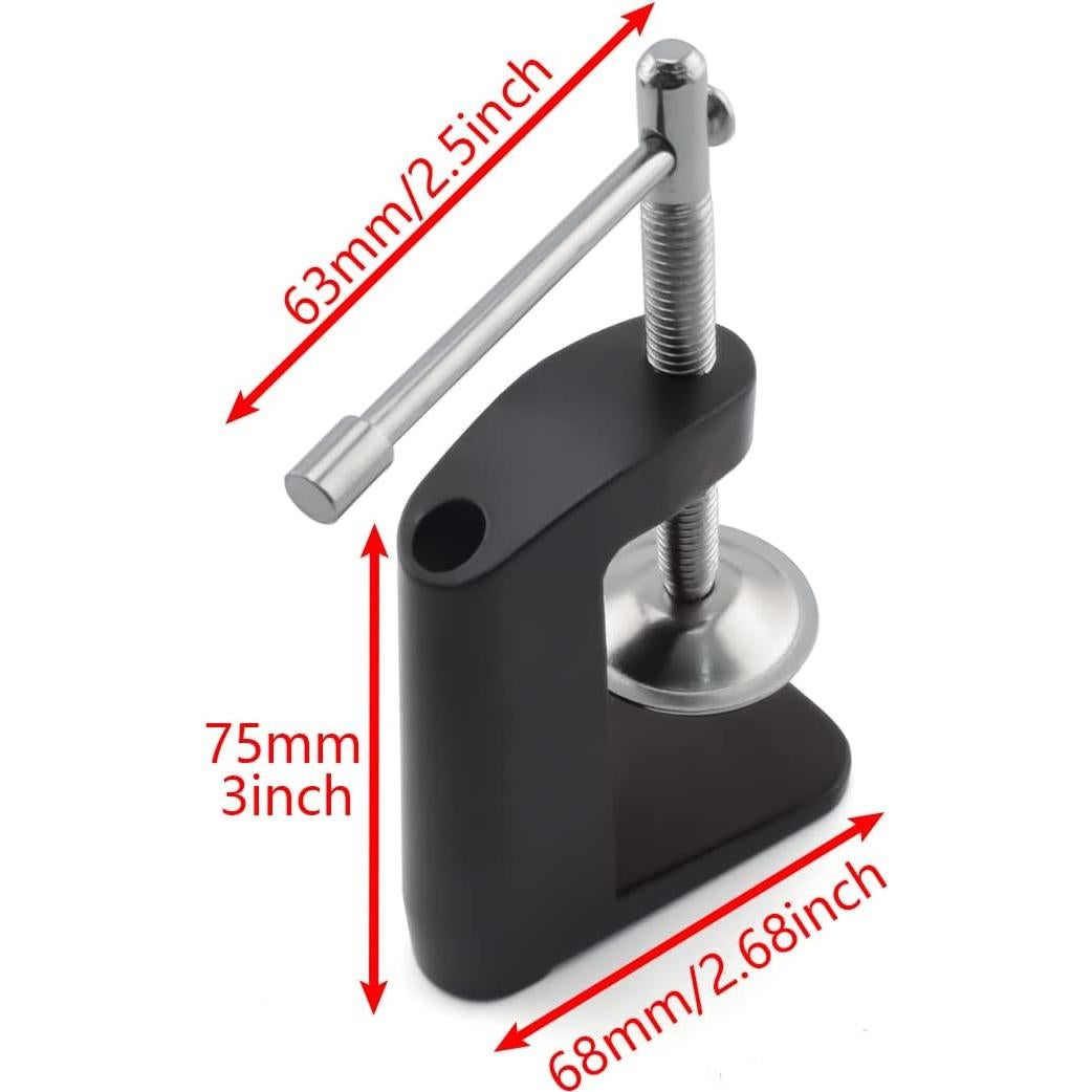 Abrazadera de Montaje en Mesa Tipo C Aluminio Negro 5.5 cm