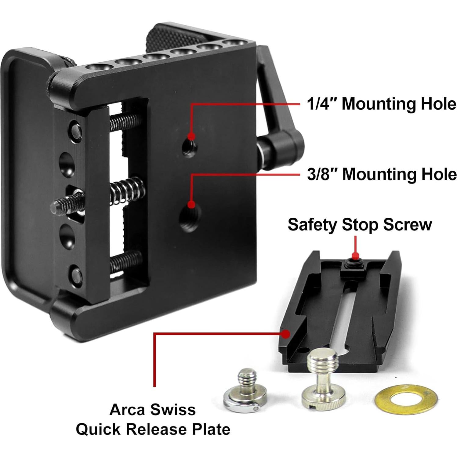Abrazadera para Rifle HUNTPAL SFJ con Soporte Arca Swiss