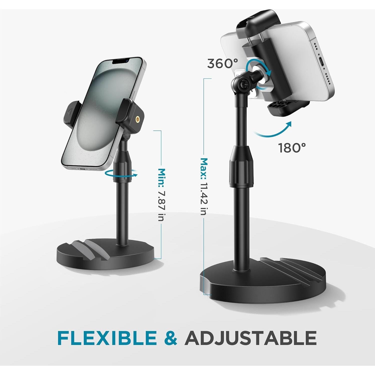 Soporte Telescópico para Webcam InnoGear WTS29 con Soporte para Teléfono