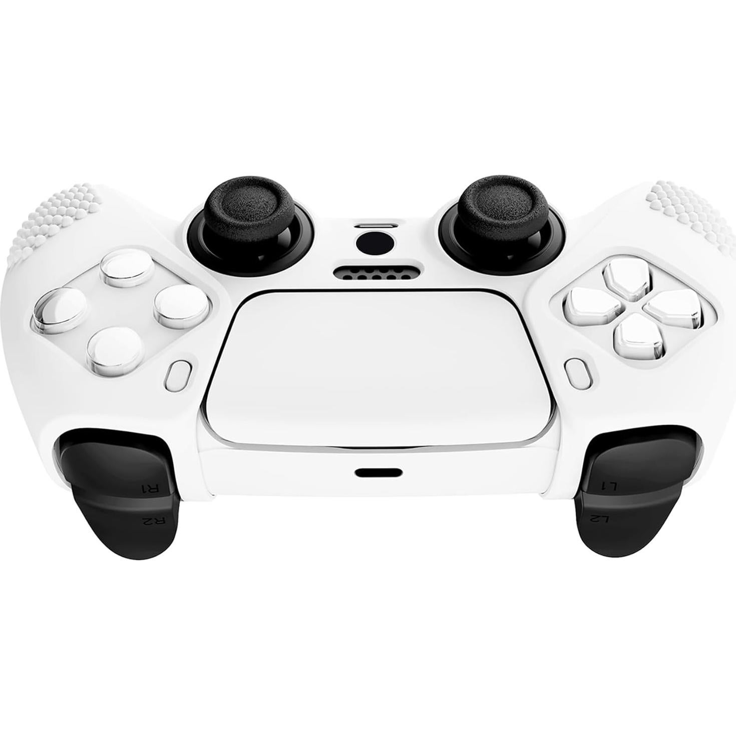 Funda de Silicona Antideslizante eXtremeRate PS5 Blanca