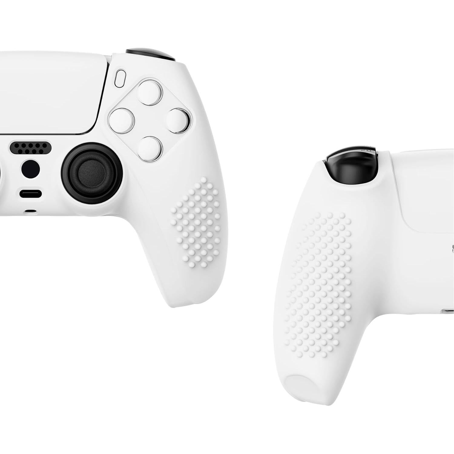 Funda de Silicona Antideslizante eXtremeRate PS5 Blanca