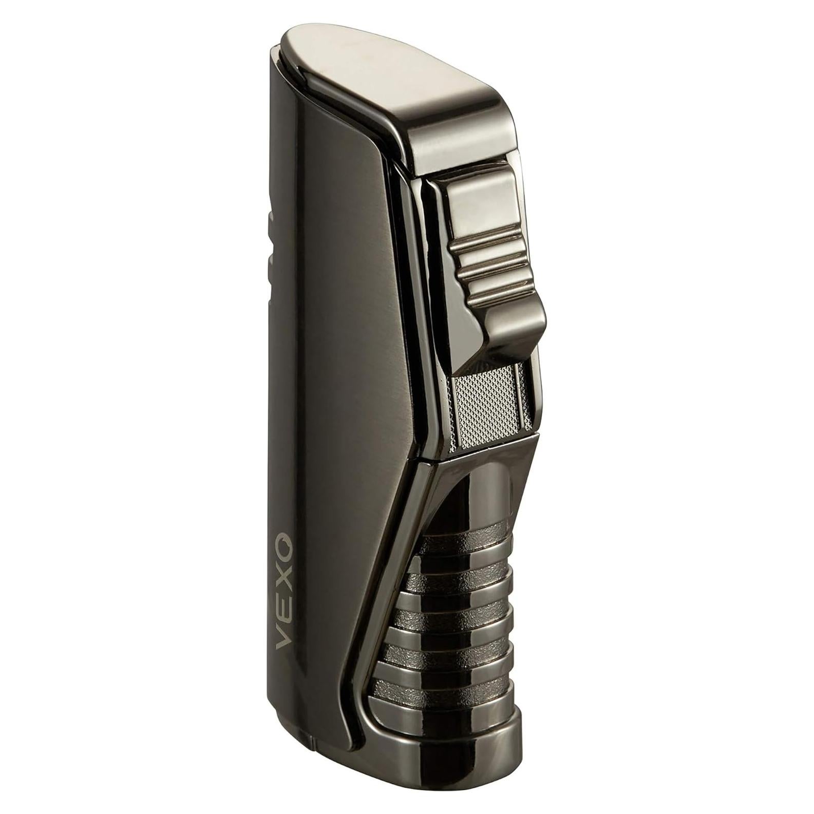 Encendedor VEXO Antorcha Triple Butano Recargable Negro