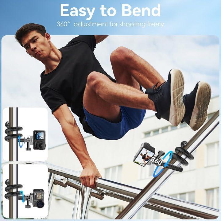 Abrazadera Montaje Flexible Gamiity para GoPro e Insta360