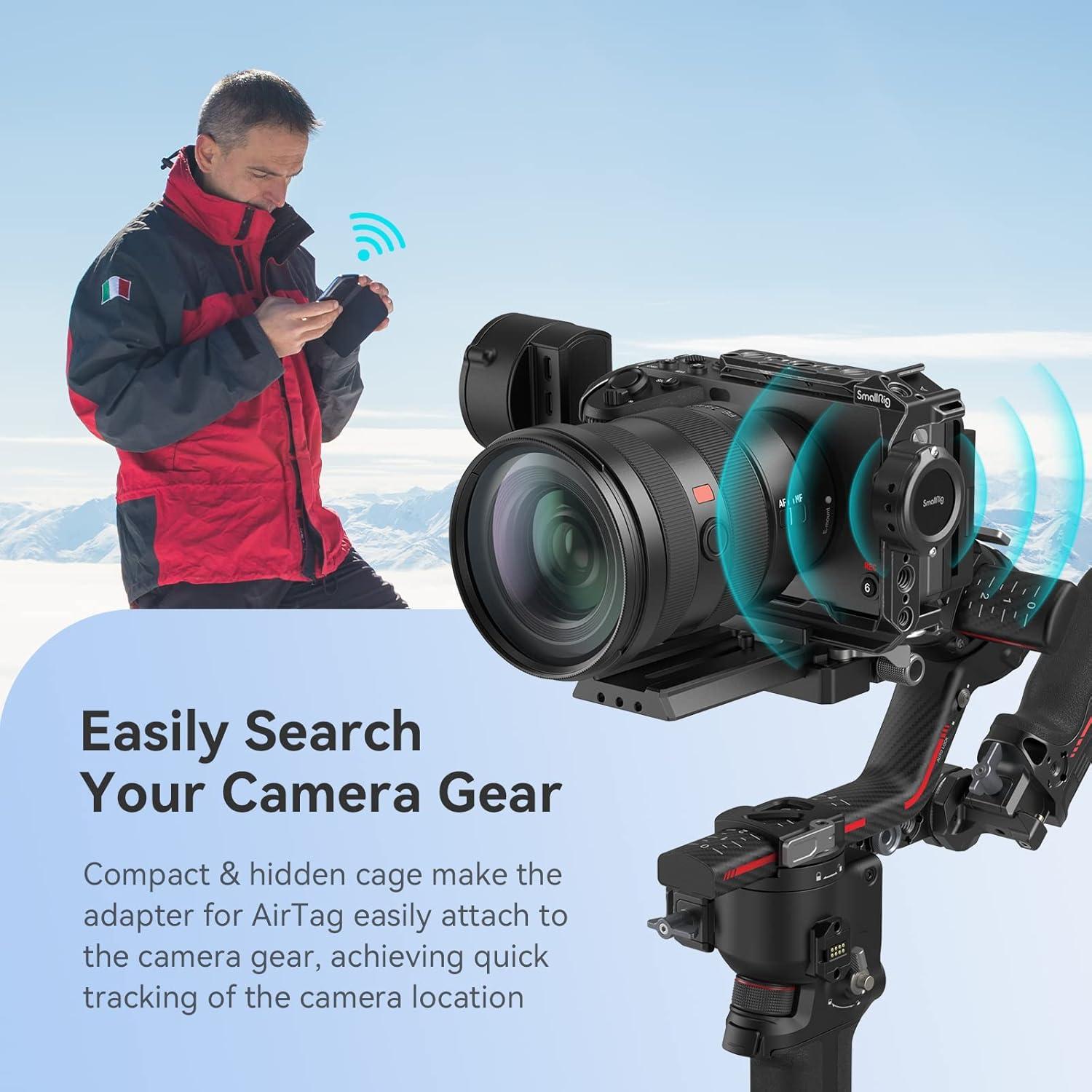 Cage para AirTag SmallRig MD4149 con Doble Montaje 1/4"-20