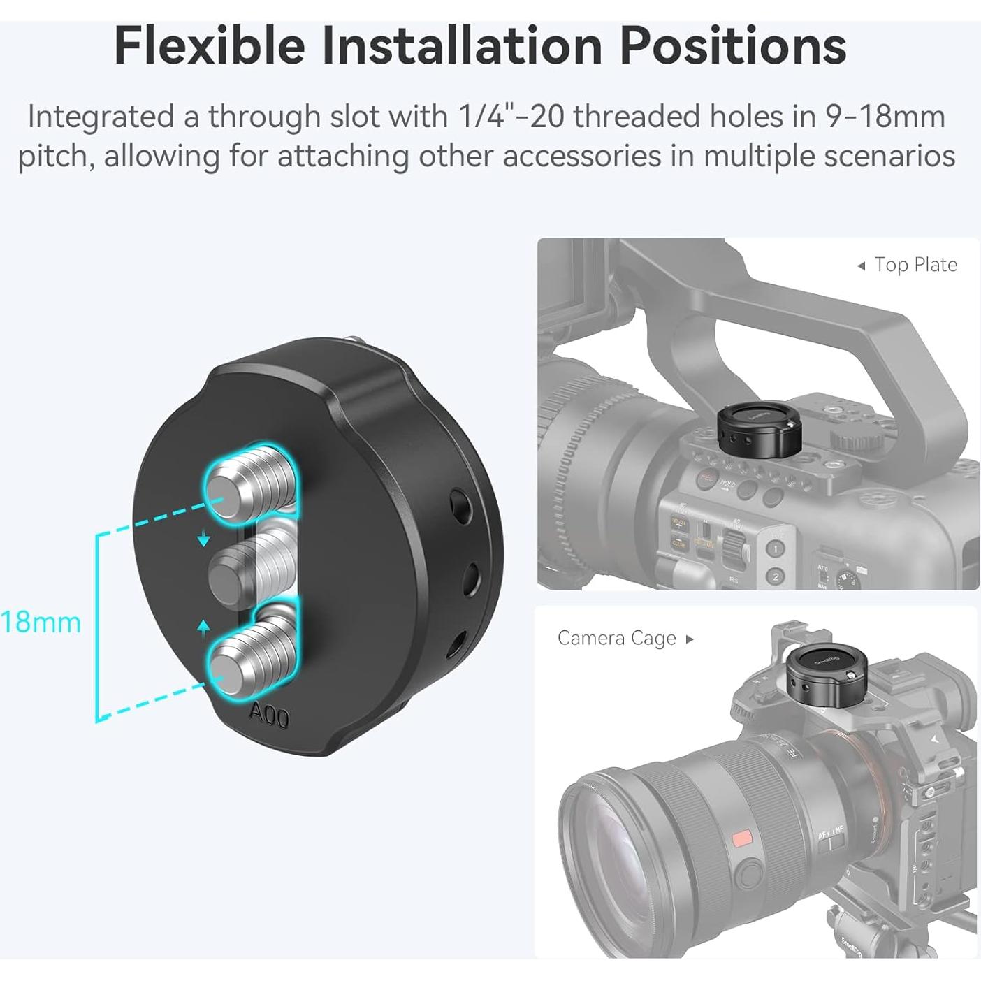 Cage para AirTag SmallRig MD4149 con Doble Montaje 1/4"-20