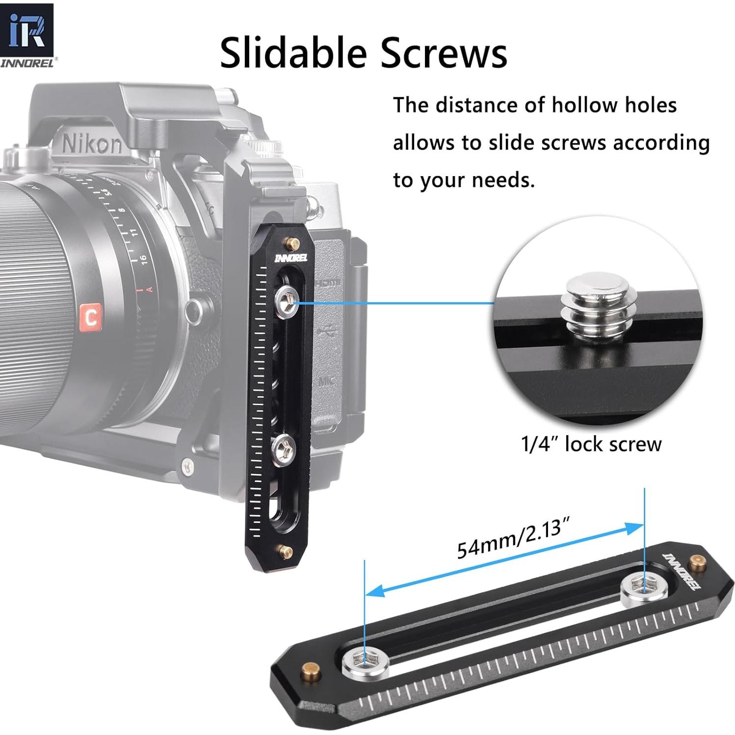 Riel NATO liberación rápida INNOREL 85mm aluminio 2 paquetes