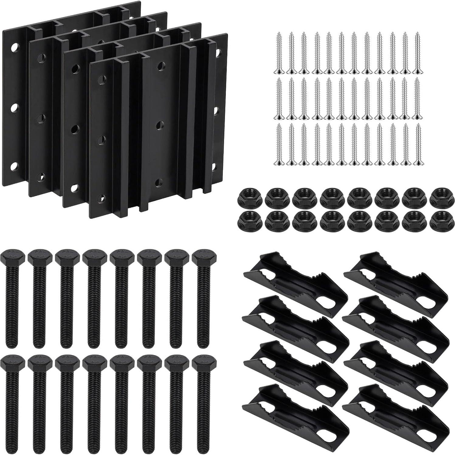 Kit de Montaje en Poste UVKDEENK - 4 Soportes para Antena 6.78 cm