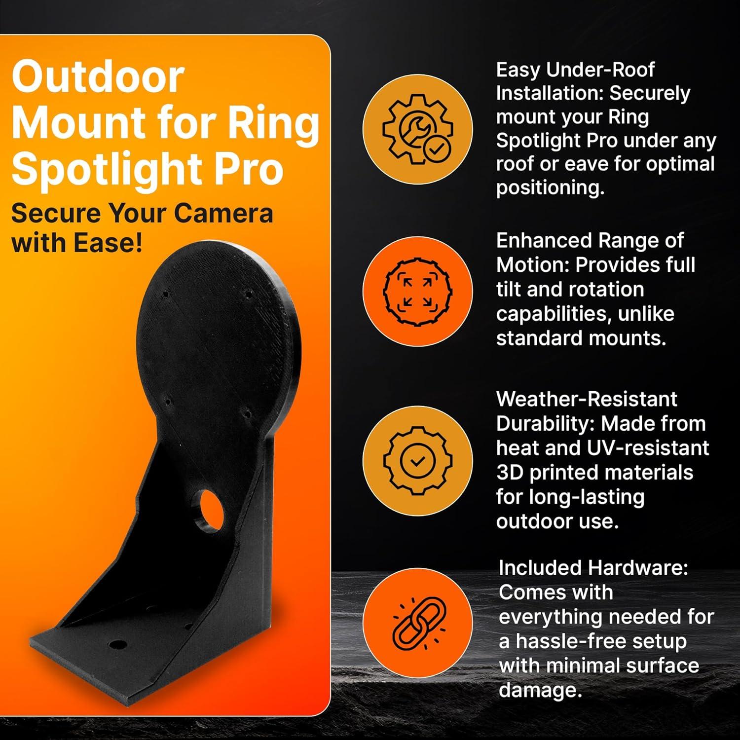 Soporte de Montaje SplashNColor para Cámara Ring Spotlight Pro