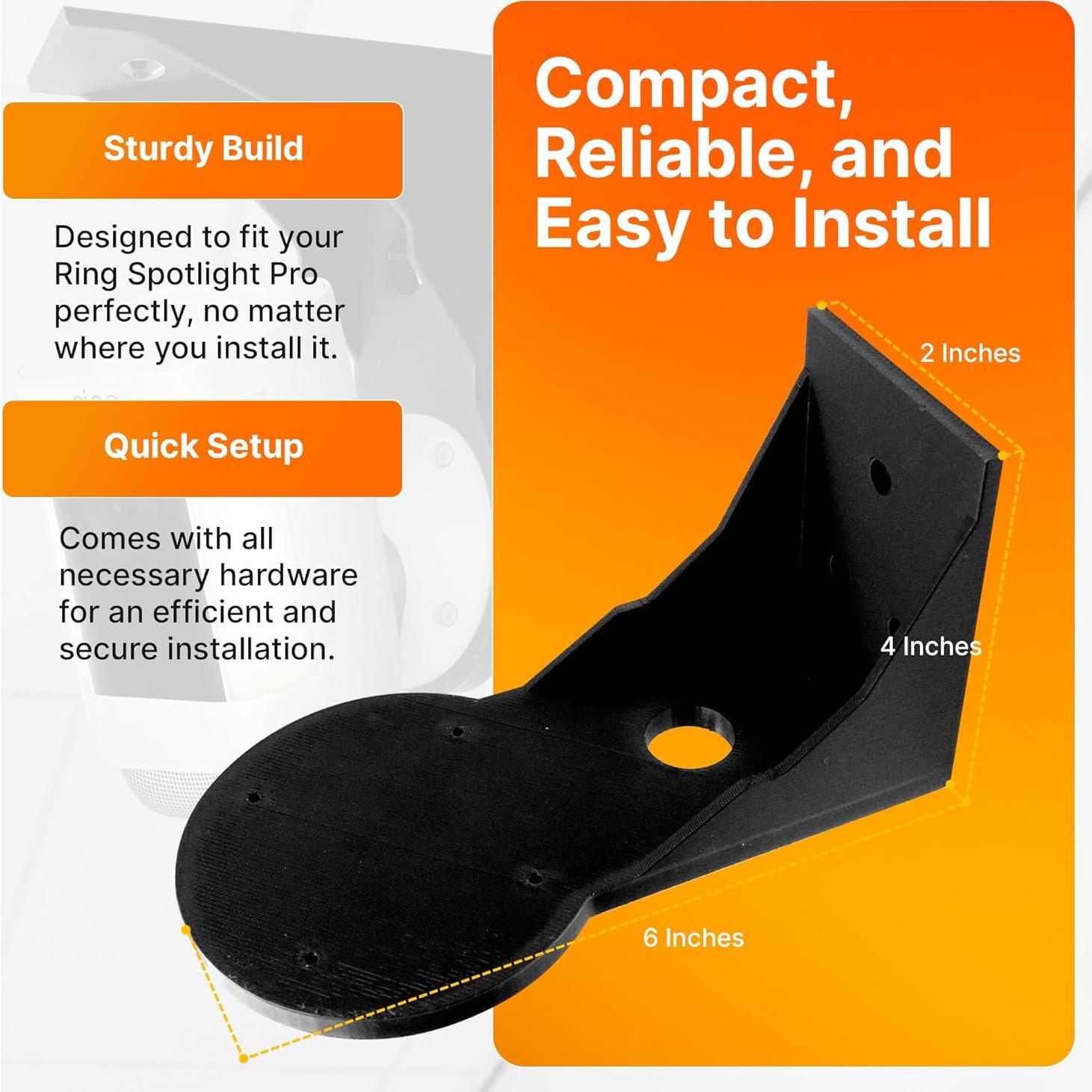 Soporte de Montaje SplashNColor para Cámara Ring Spotlight Pro