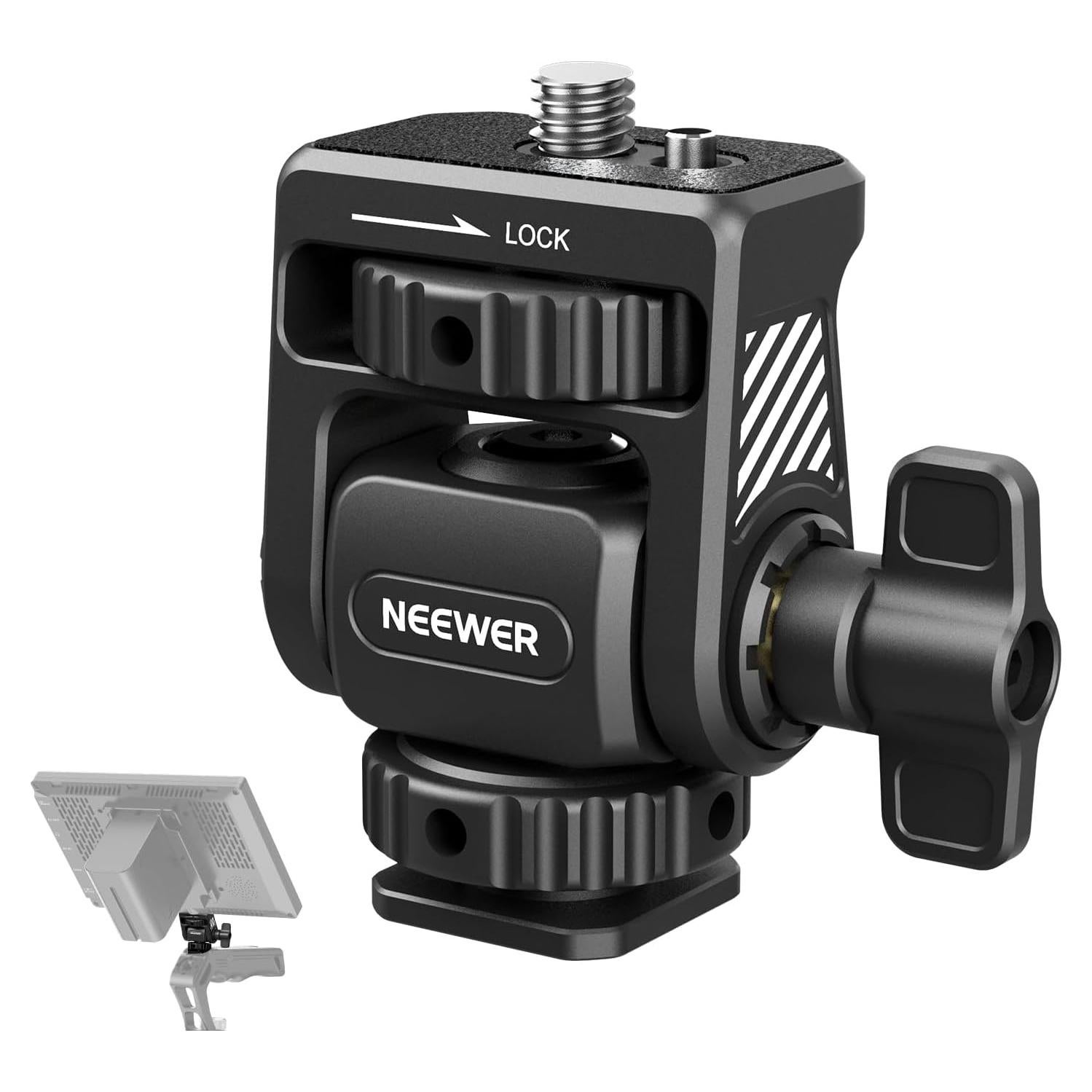 Soporte de Monitor NEEWER 5" y 7" con Giro 360° y Inclinación 180°