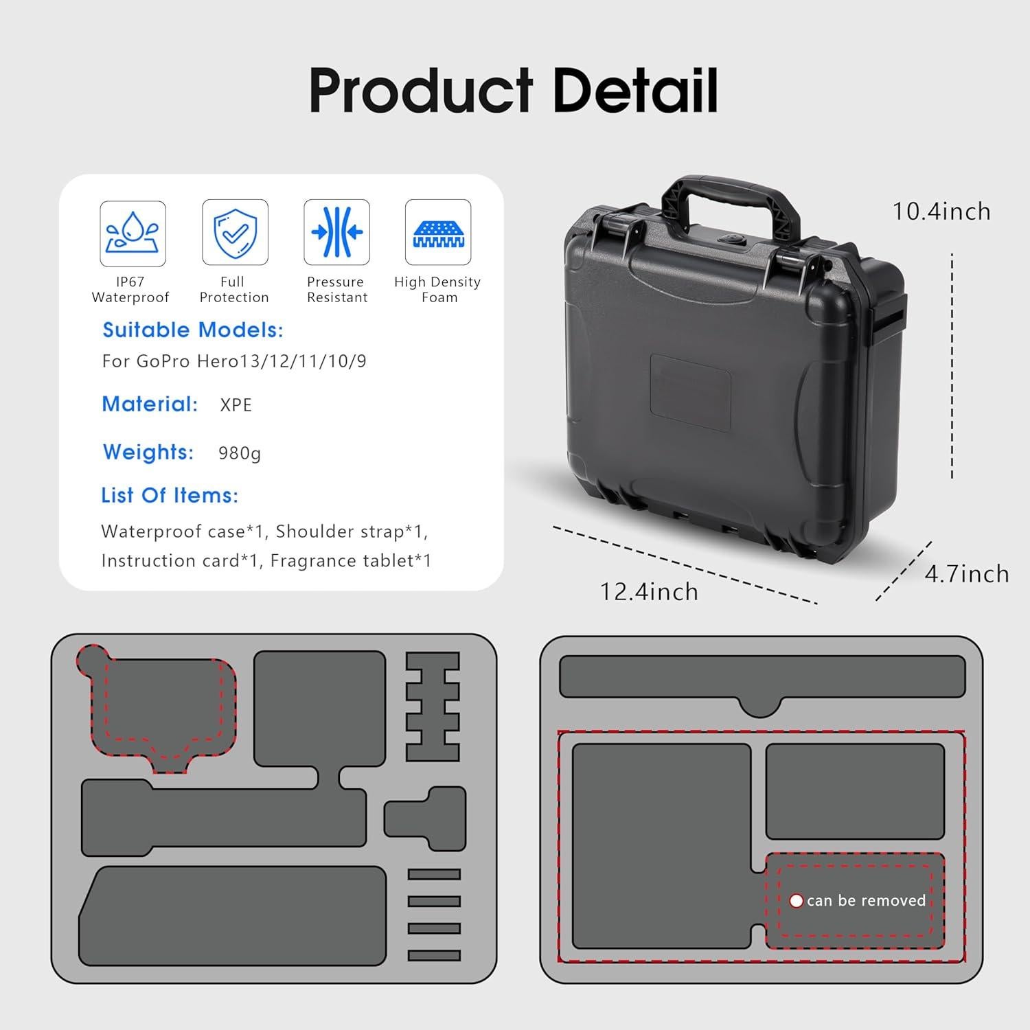 Estuche Duro Impermeable STARTRC para GoPro Hero 13/12/11/10/9