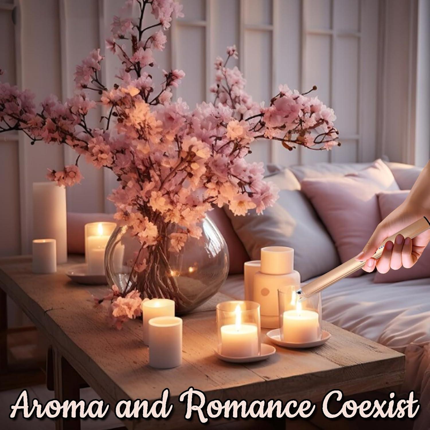 Encendedor Eléctrico Sin Llama Beyio Oro Champán Recargable