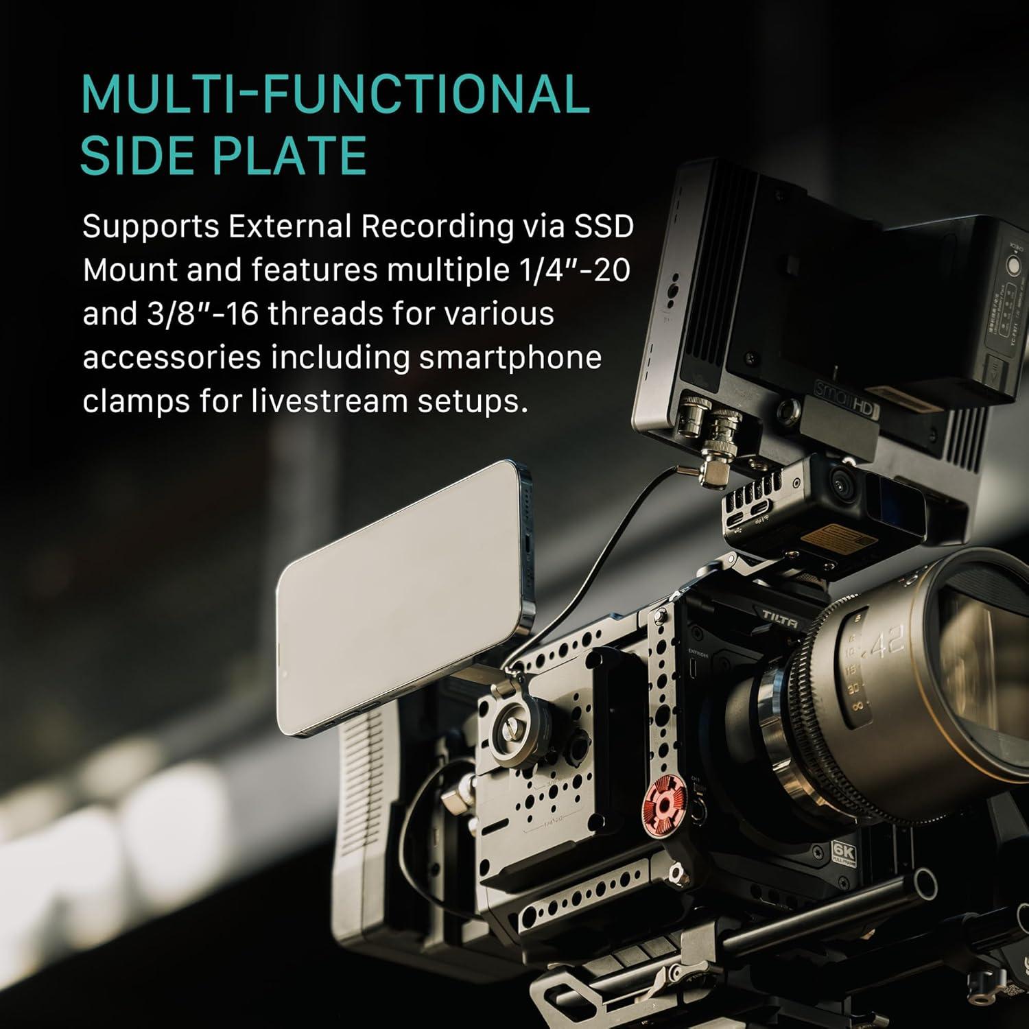 Kit de Base Jaula de Cámara Tilta ES-T21-A para Blackmagic Pyxis