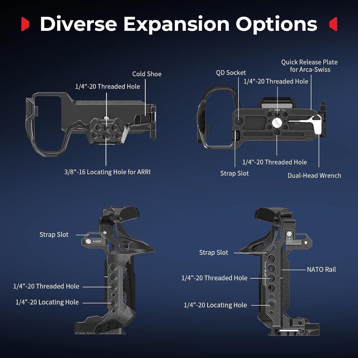 Jaula SmallRig 5502 para Panasonic S1R II/S1 II/G9 II/S5 II