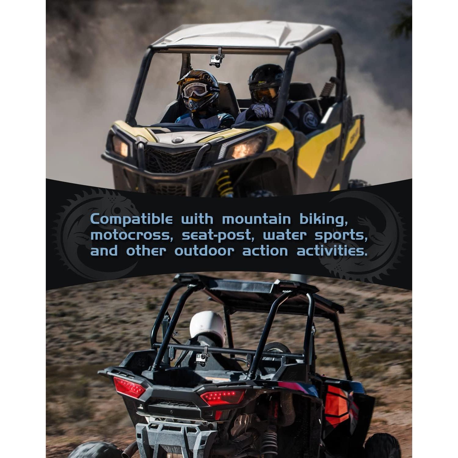 Soporte de Montaje C-Clamps Lupar para UTV 1.75-2" Aluminio