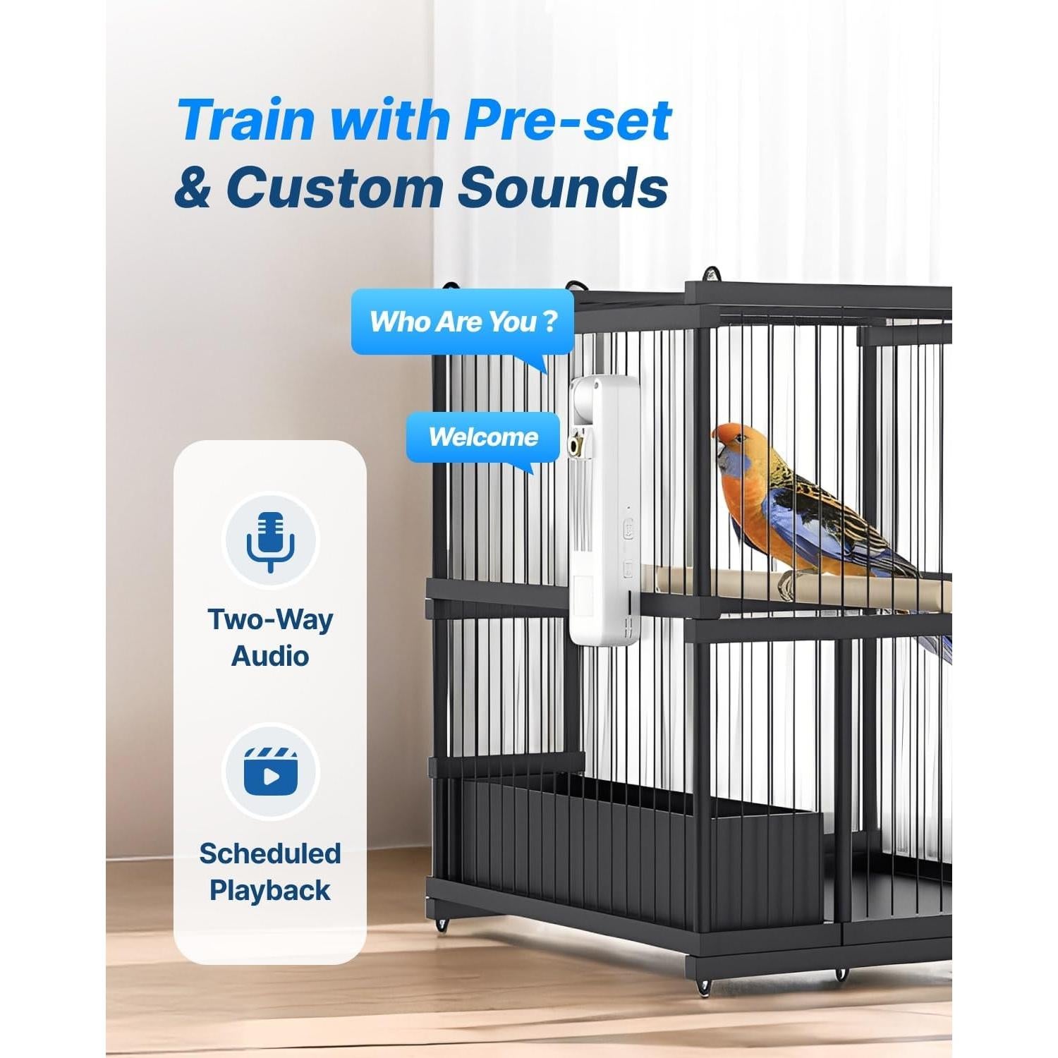 Cámara de Entrenamiento para Aves CATBOAT 2.5K HD con Voz