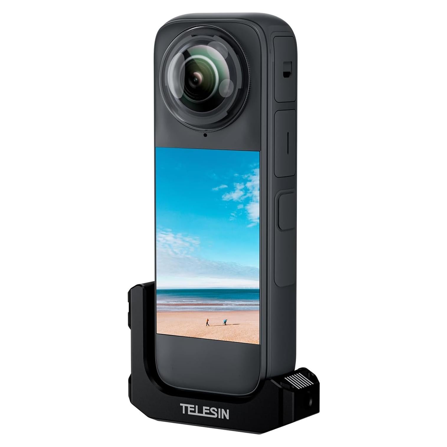 Soporte en L TELESIN para X4 - Aluminio, 90° Expandible