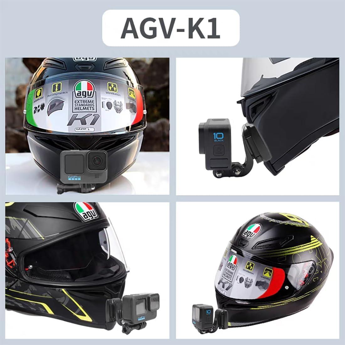 Kit de Montaje de Barbilla AGV K1S Fibra de Carbono 11 Piezas
