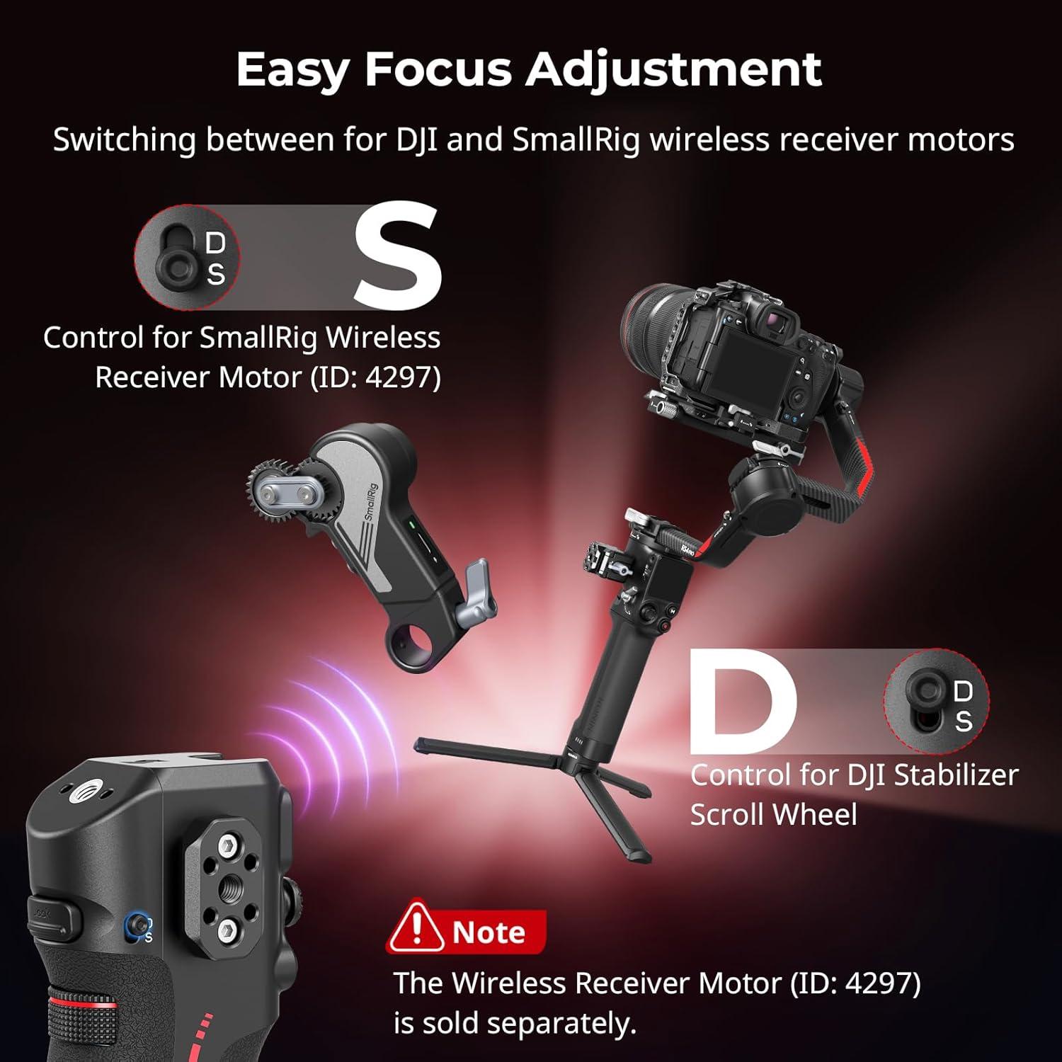 Mango SmallRig con Seguimiento de Enfoque para DJI RS 2/3 Pro/4 Pro