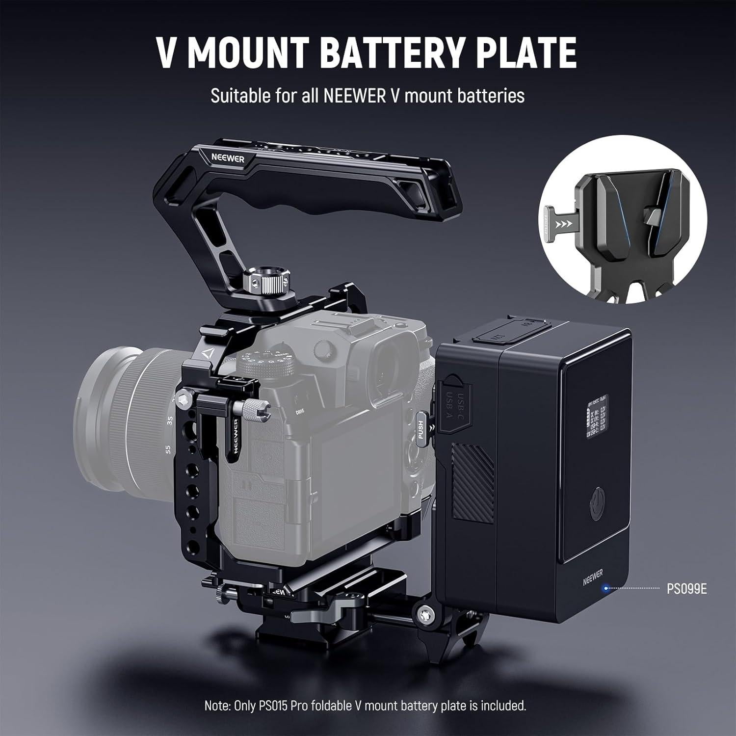 Placa de Batería V NEEWER PS015 Pro con Paño de Limpieza