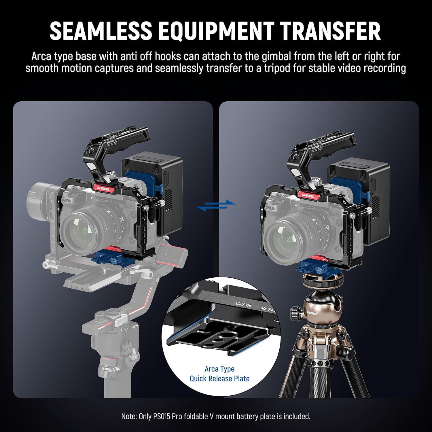 Placa de Batería V NEEWER PS015 Pro con Paño de Limpieza