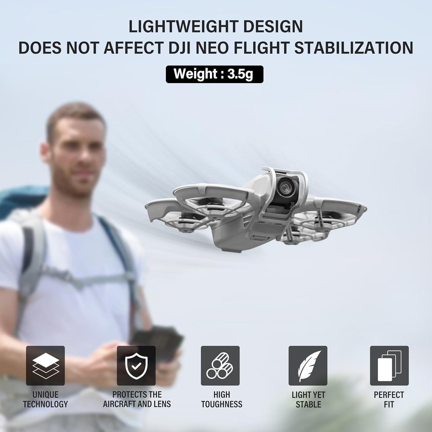 Protector de Parachoques Gimbal STARTRC para DJI Neo - Aluminio