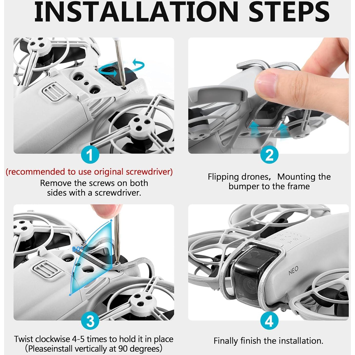 Protector de Parachoques Gimbal STARTRC para DJI Neo - Aluminio