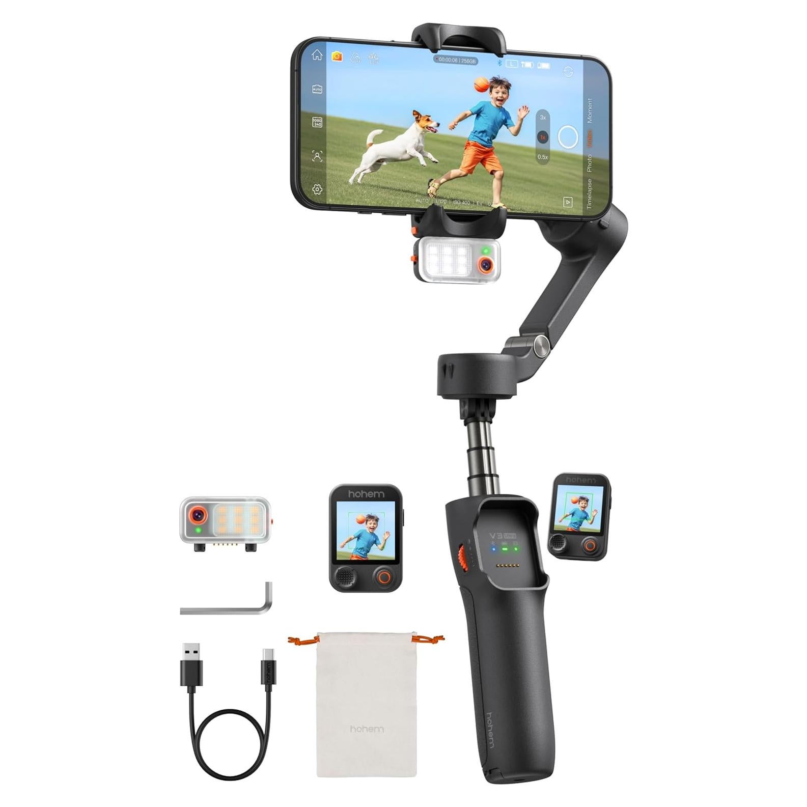 Estabilizador de Cardán Hohem iSteady V3 para Smartphone Negro