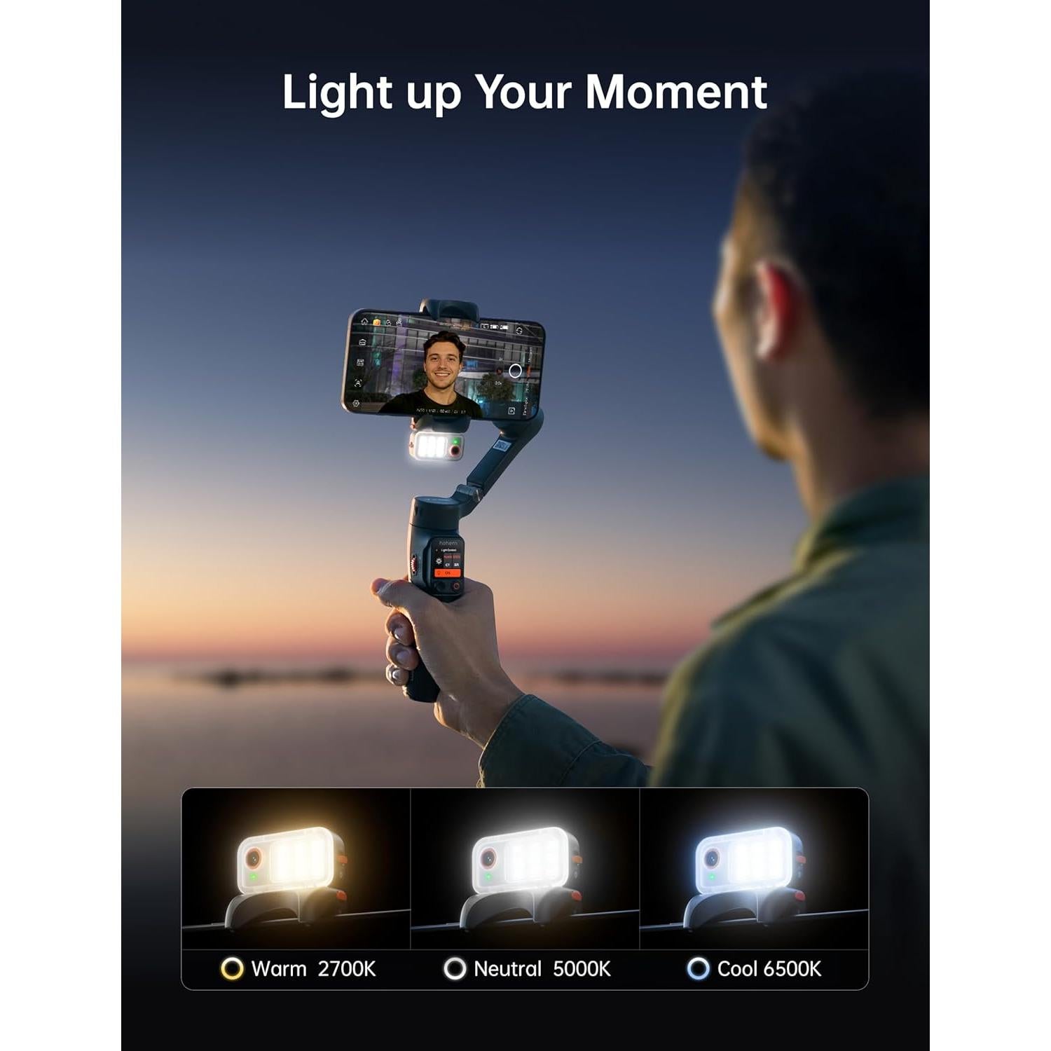 Estabilizador de Cardán Hohem iSteady V3 para Smartphone Negro