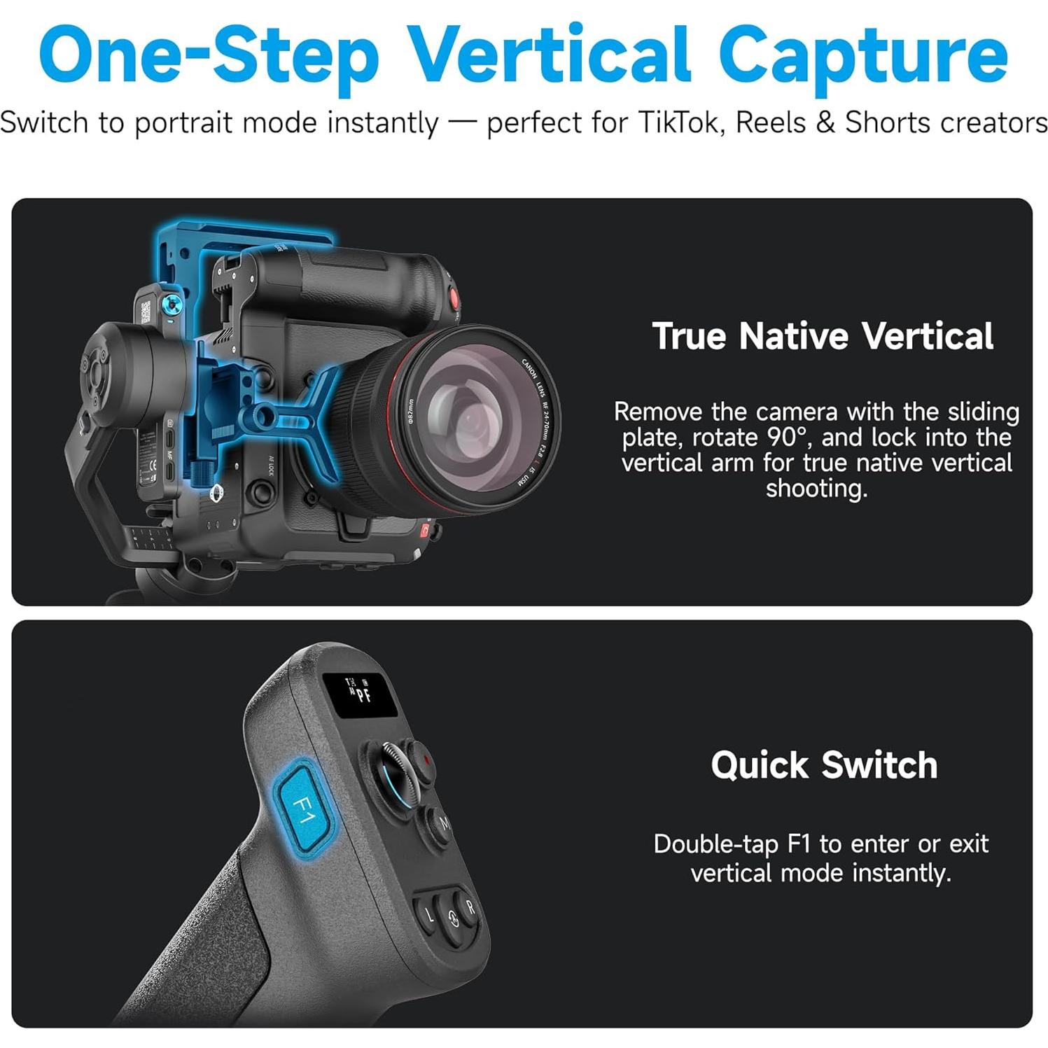 Estabilizador de cámara Feiyu SCORP-C2 - Carga útil 3.5kg