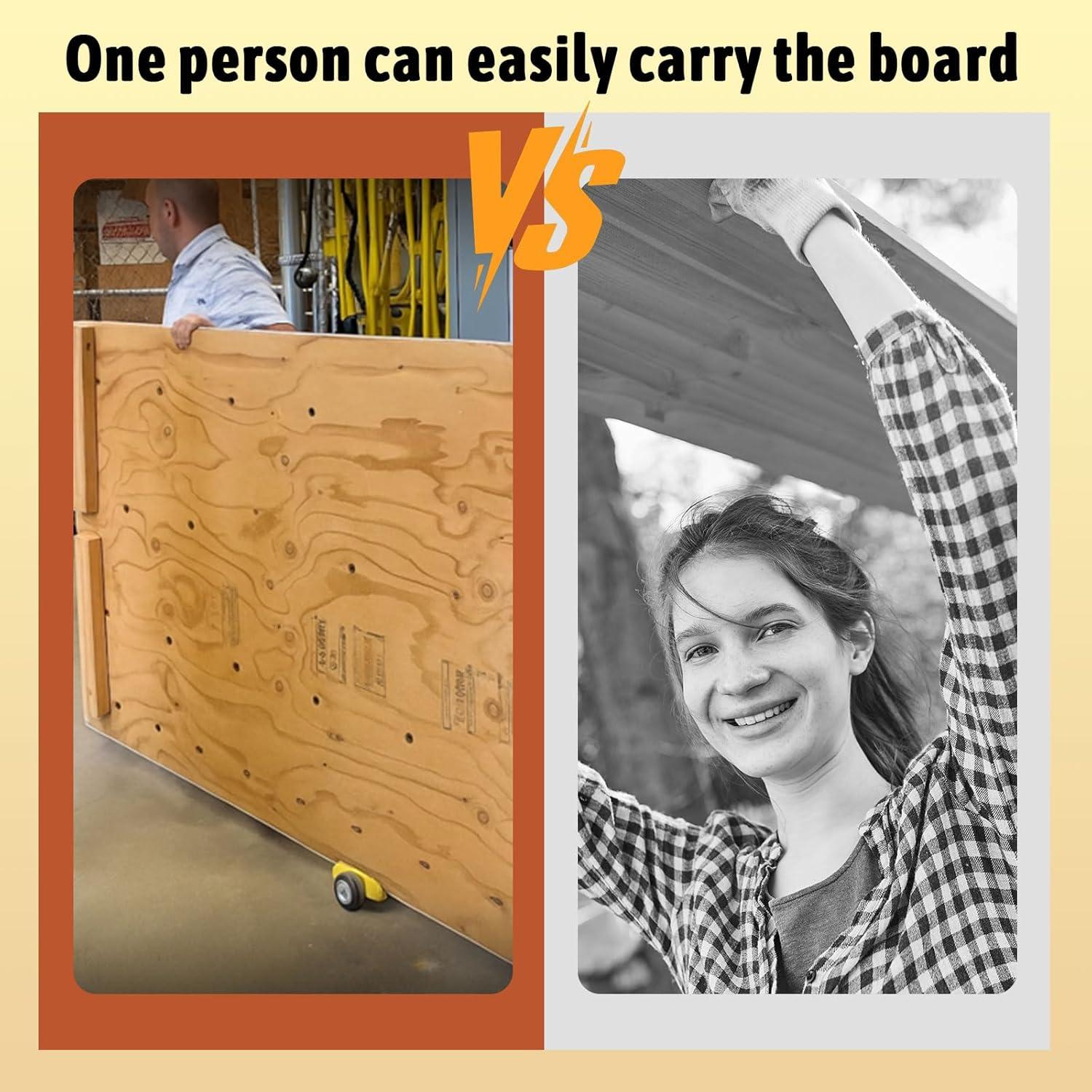 Carro de Panel Compacto Seeloowy para Yeso y Materiales 113.4 kg