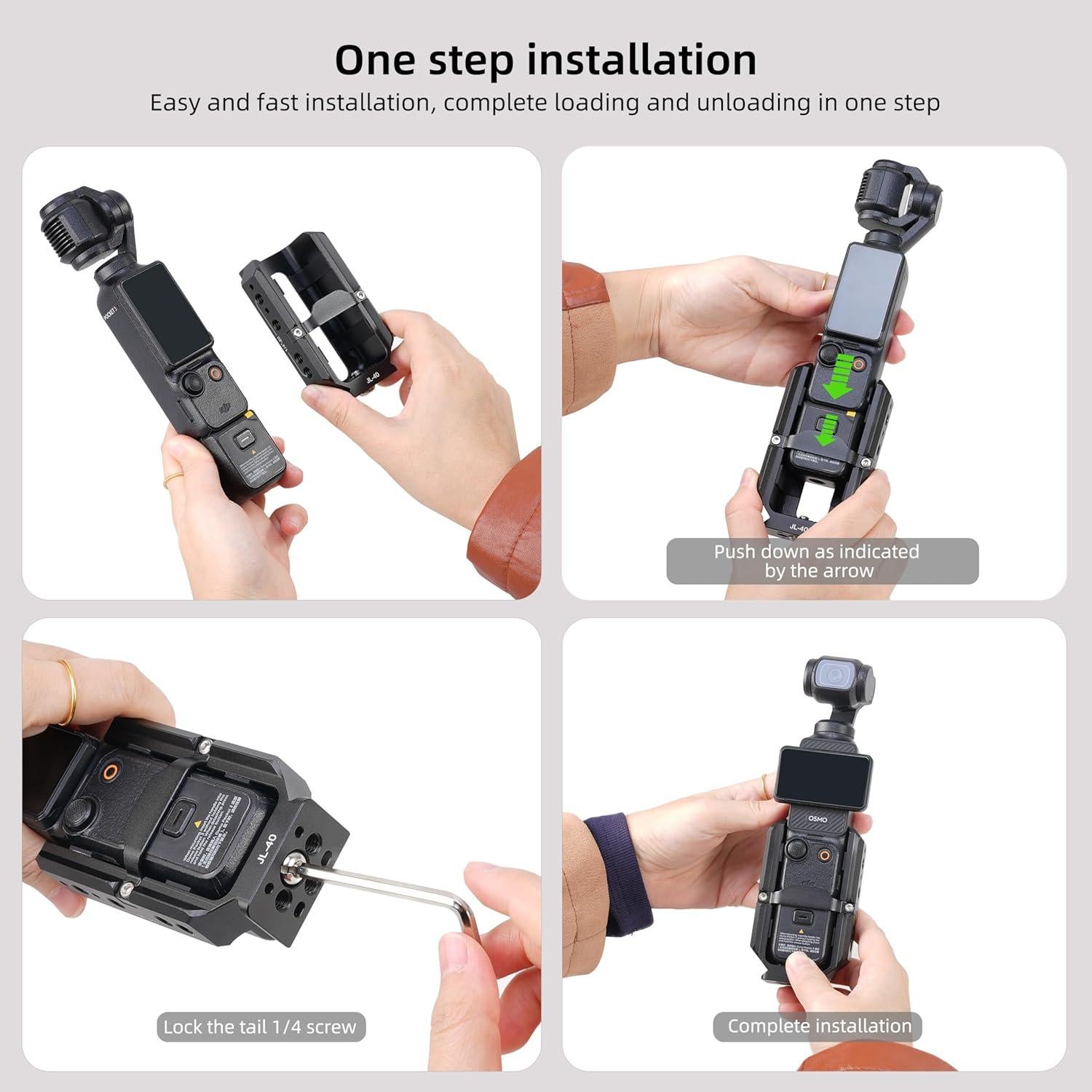 Estructura de Aluminio FocusFoto para DJI Osmo Pocket 3