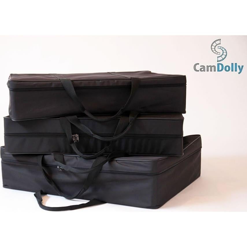 CamDolly Cinema System + 2 Rails - The World's Most Flexible Camera Dolly and Slider System w/SnakeTrack Flexible CamDolly Rails x2-100ft (2x50ft) of Solid Flexible Rubber Tracks