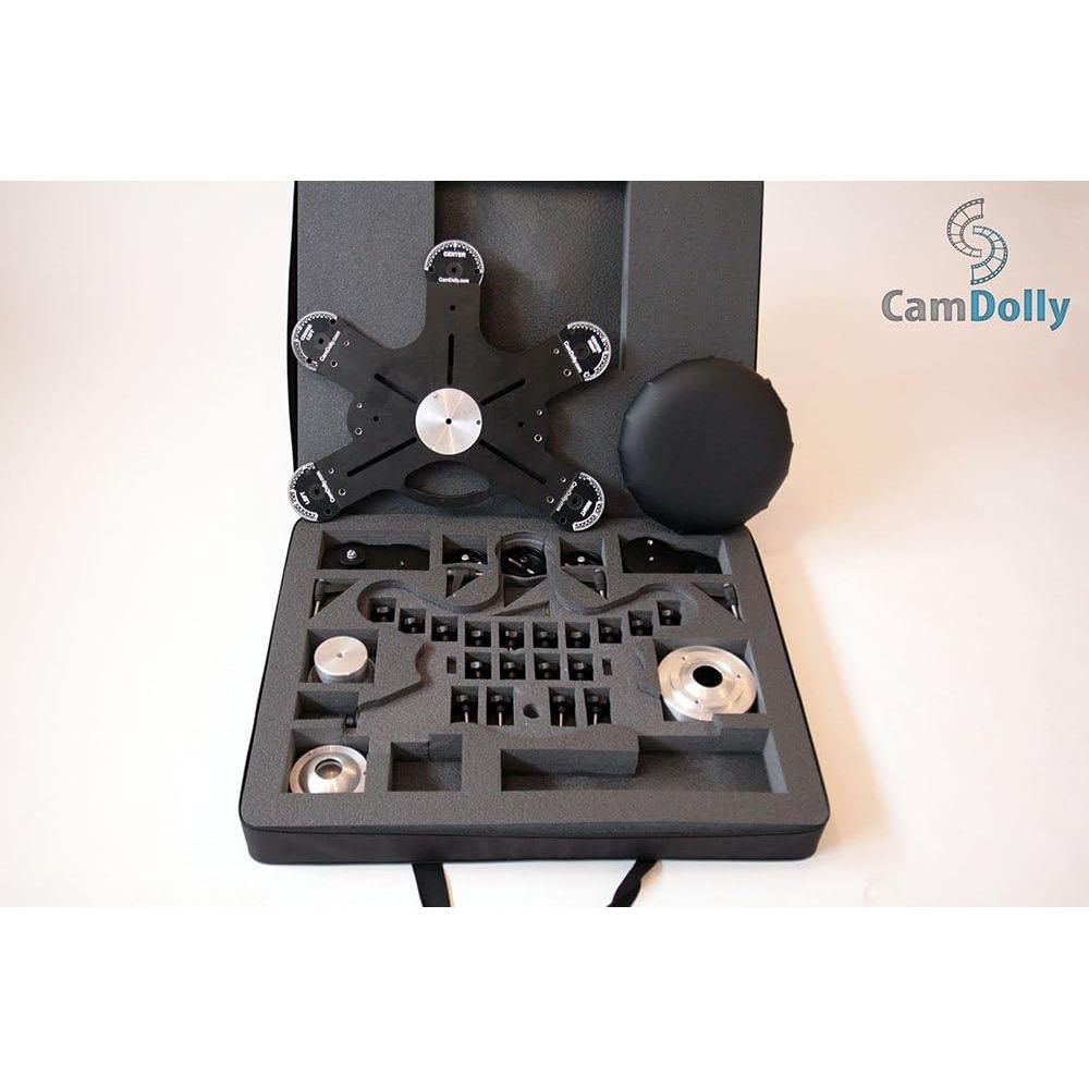 CamDolly Cinema System + 2 Rails - The World's Most Flexible Camera Dolly and Slider System w/SnakeTrack Flexible CamDolly Rails x2-100ft (2x50ft) of Solid Flexible Rubber Tracks