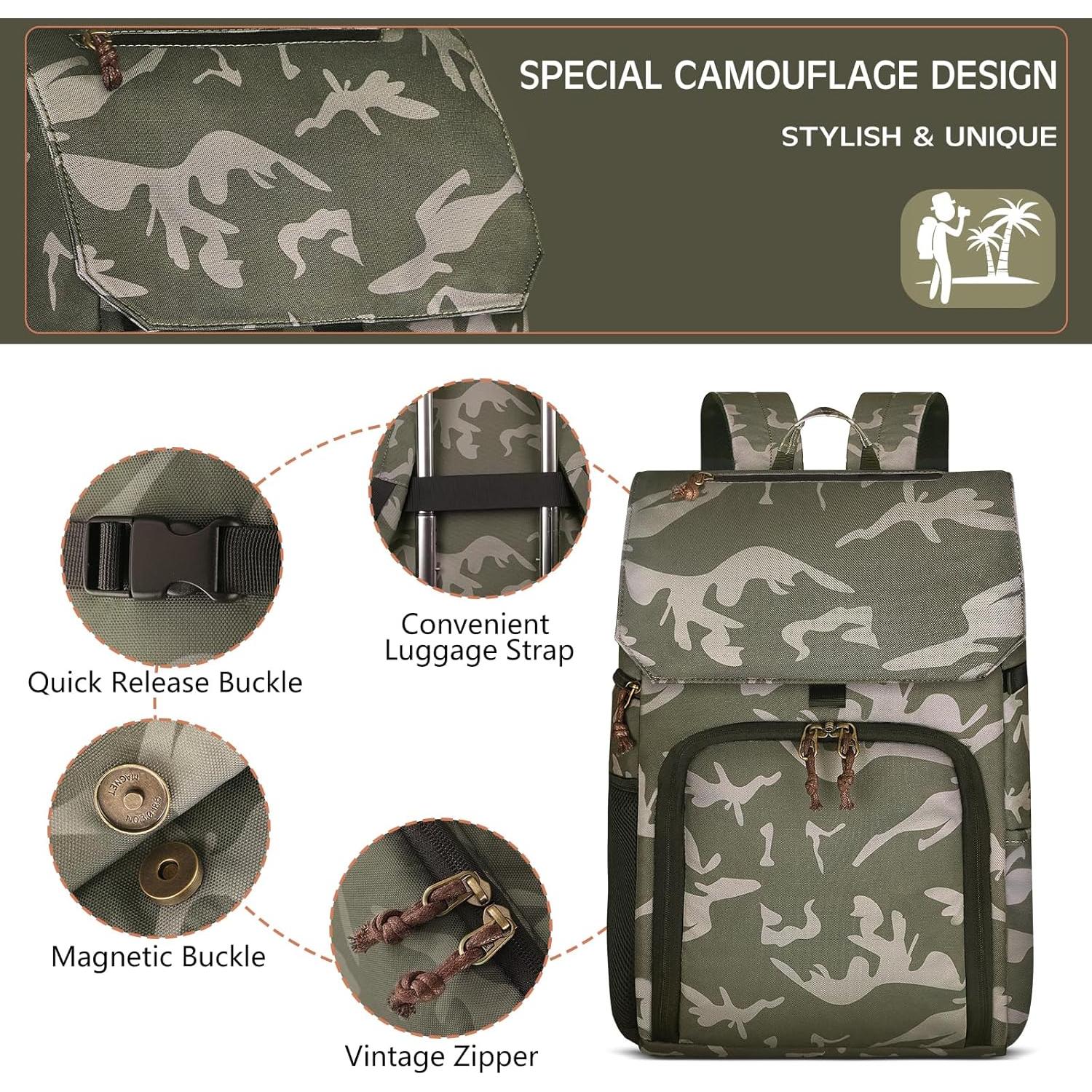 Mochila para Cámara Profesional Bolosta Camuflaje 14L