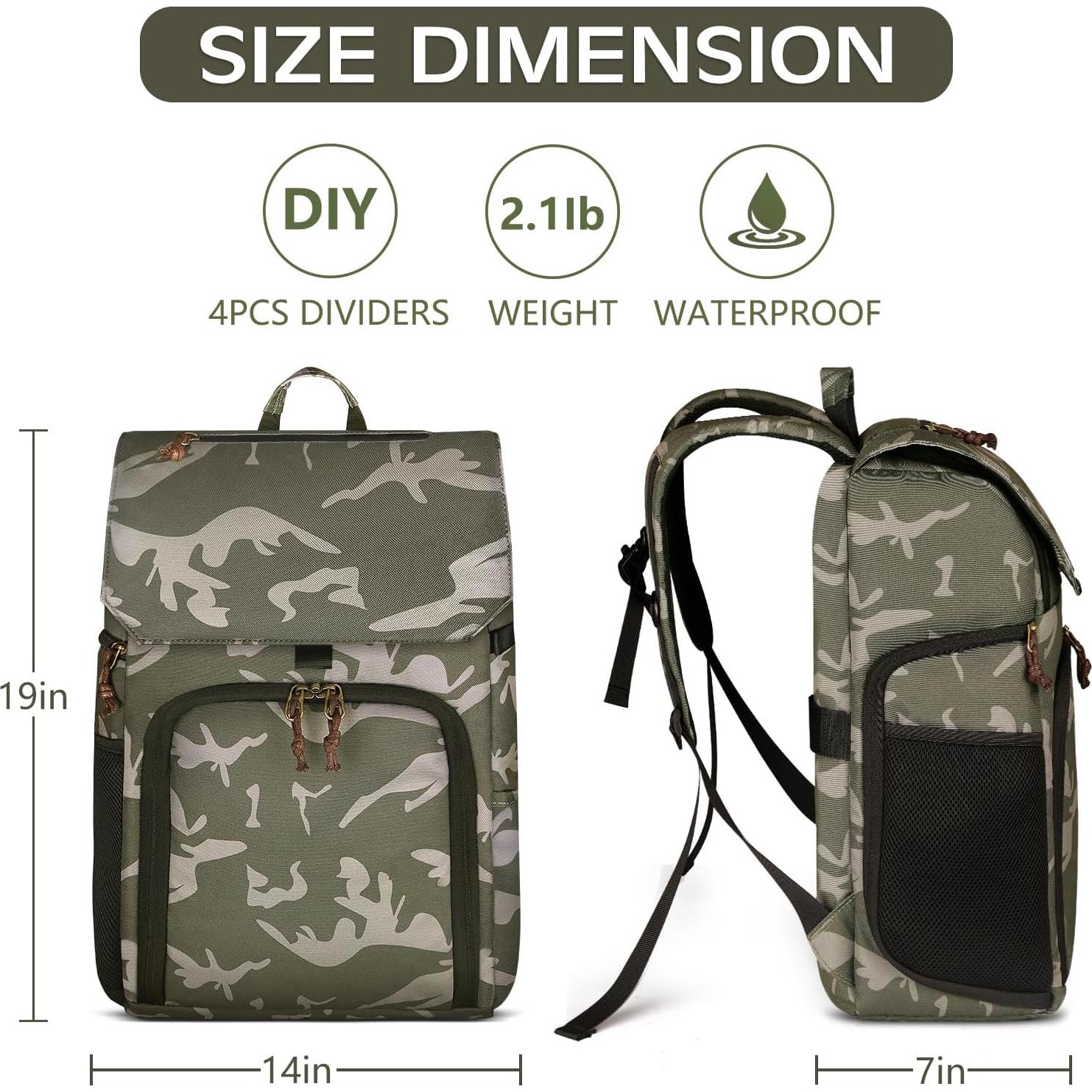 Mochila para Cámara Profesional Bolosta Camuflaje 14L