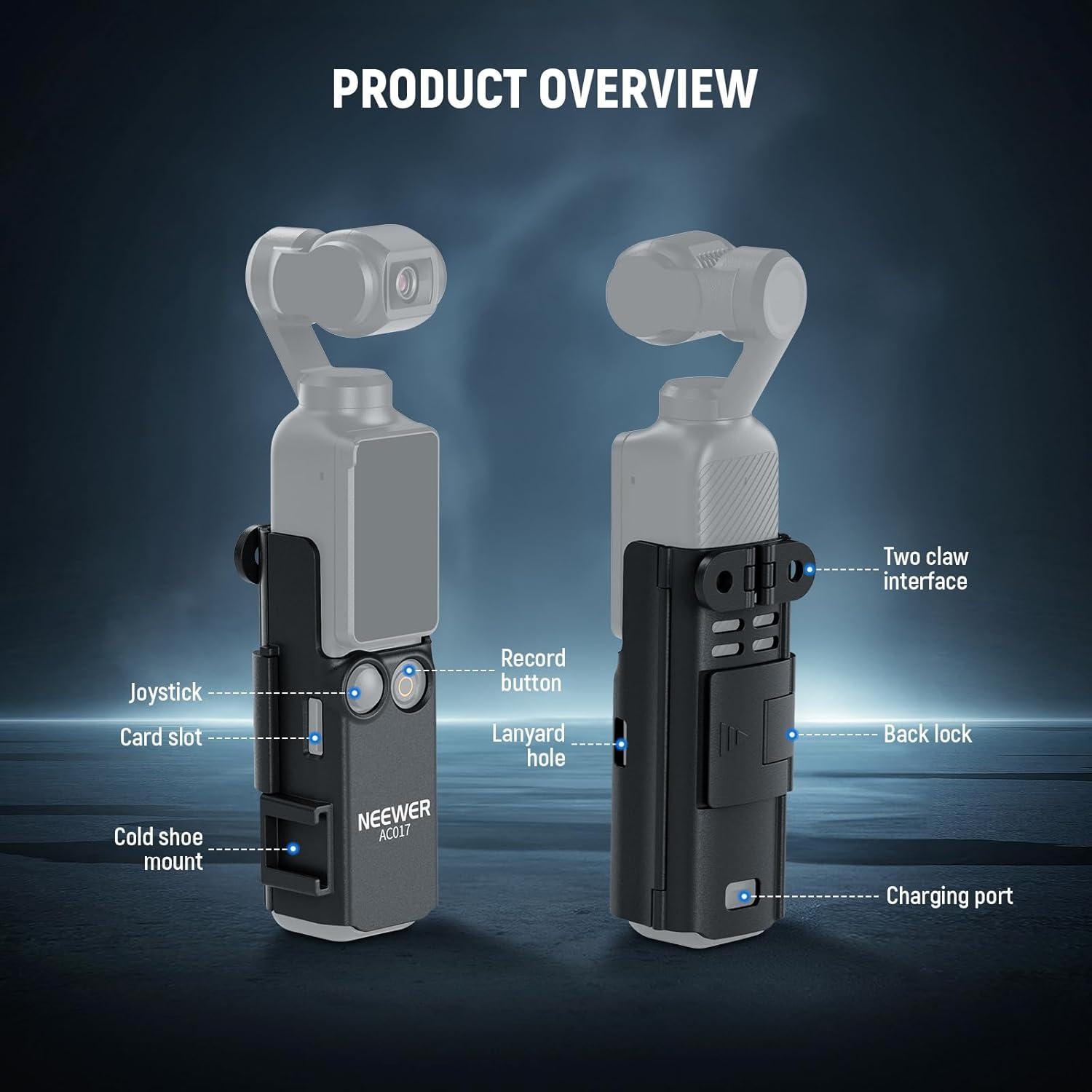 Adaptador de Montaje Extensible NEEWER AC017 para DJI Osmo Pocket 3