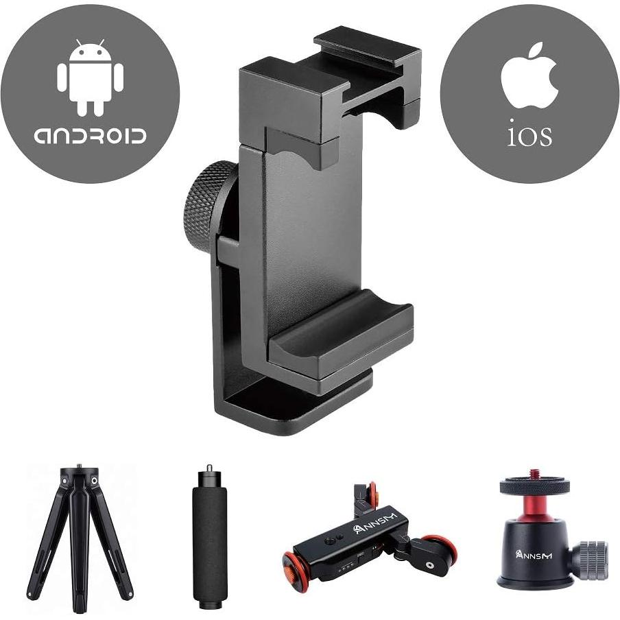 Adaptador de Montaje para Teléfonos Móviles ANNSM TPC10 Aluminio