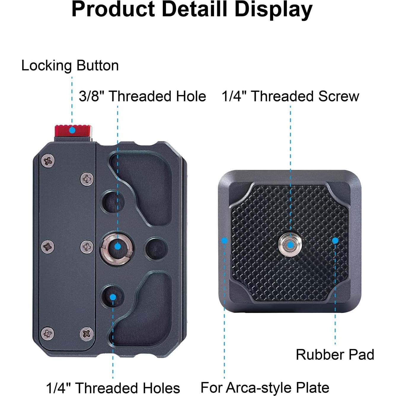 Placa de liberación rápida ANNSM QR300 para cámara DSLR