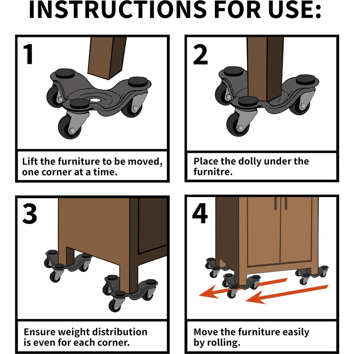 Carro Tri-Dolly de Acero Shepherd Hardware 200 lbs 4"