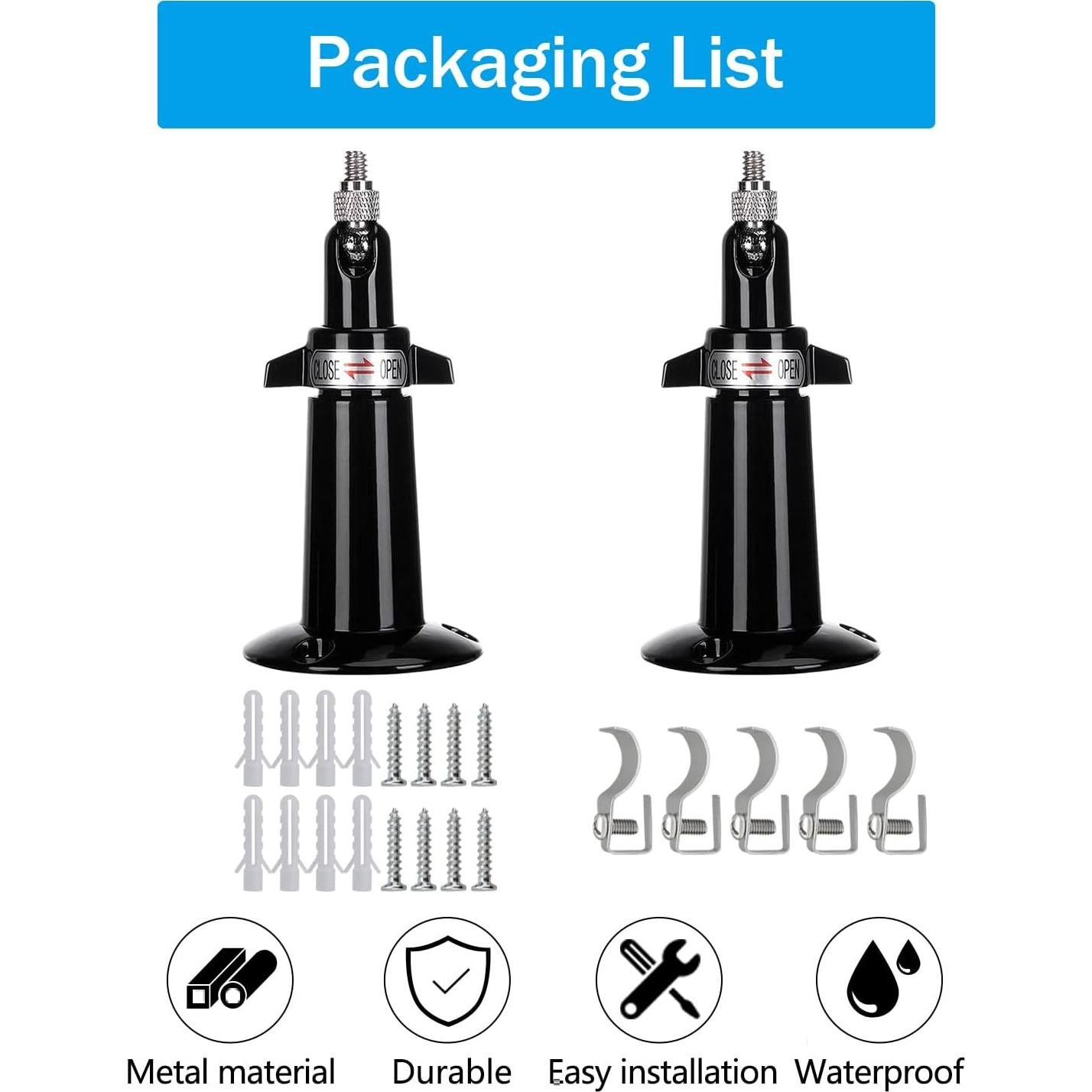 Soportes de Vinilo Haoyou para Cámara de Seguridad - Paquete de 2