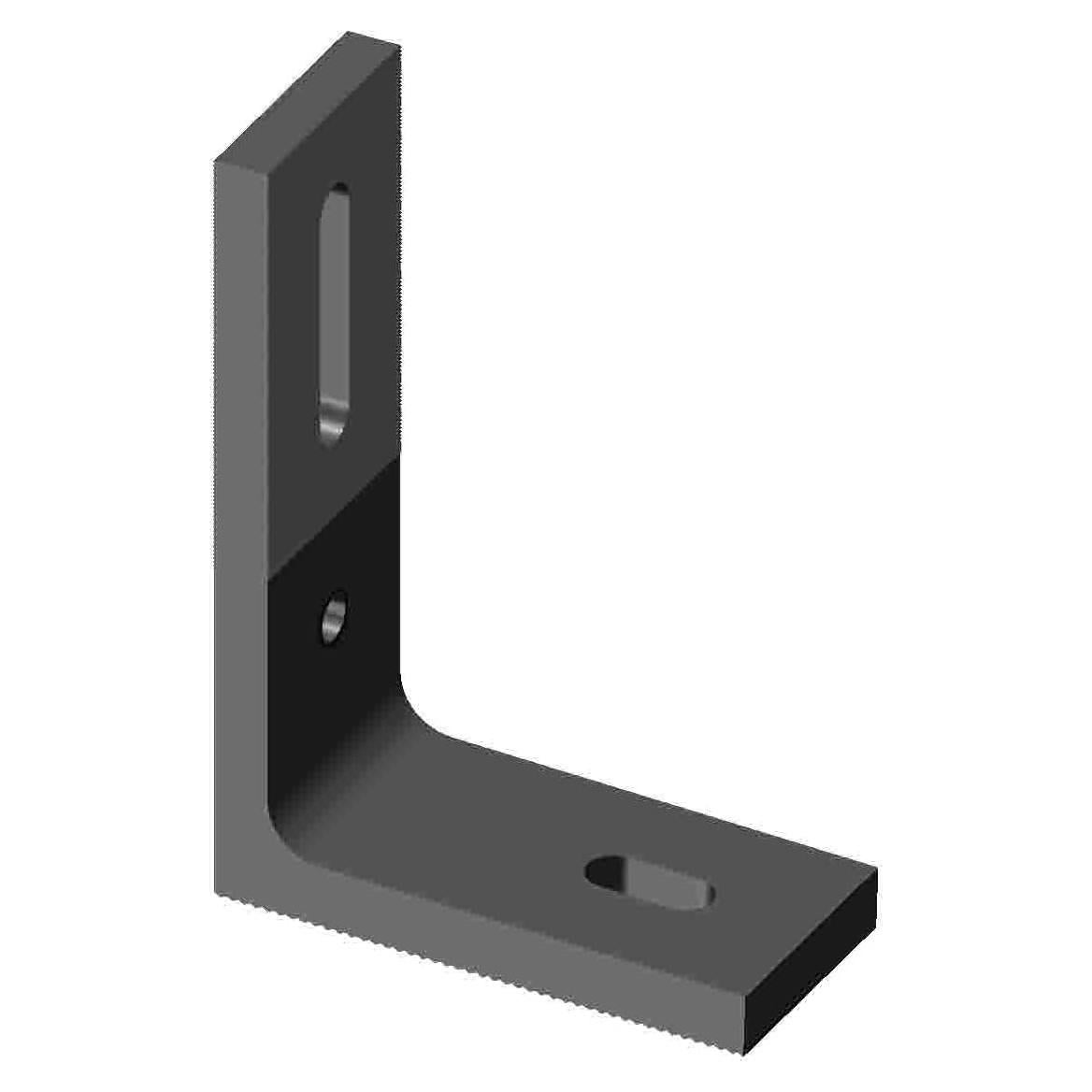 Pie de Soporte L Magerack Alto Negro para Montaje Solar