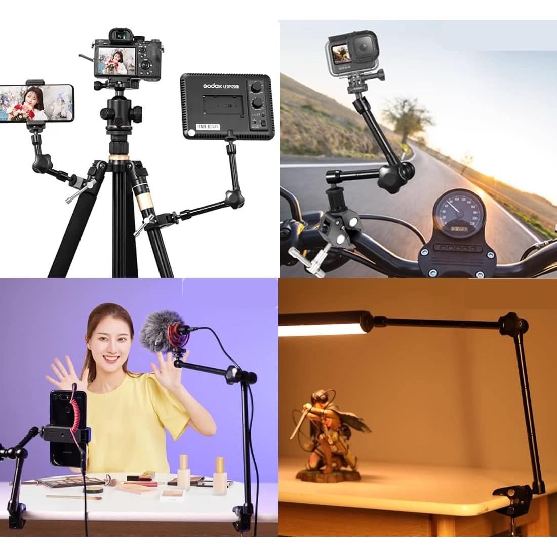 AngelReally Super Clamp 3 Pack Ajustable 10-50mm para Cámaras