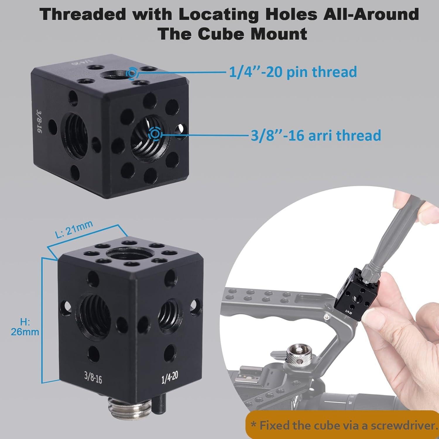 Adaptador de Montaje NICEYRIG ARRI para Accesorios de Video