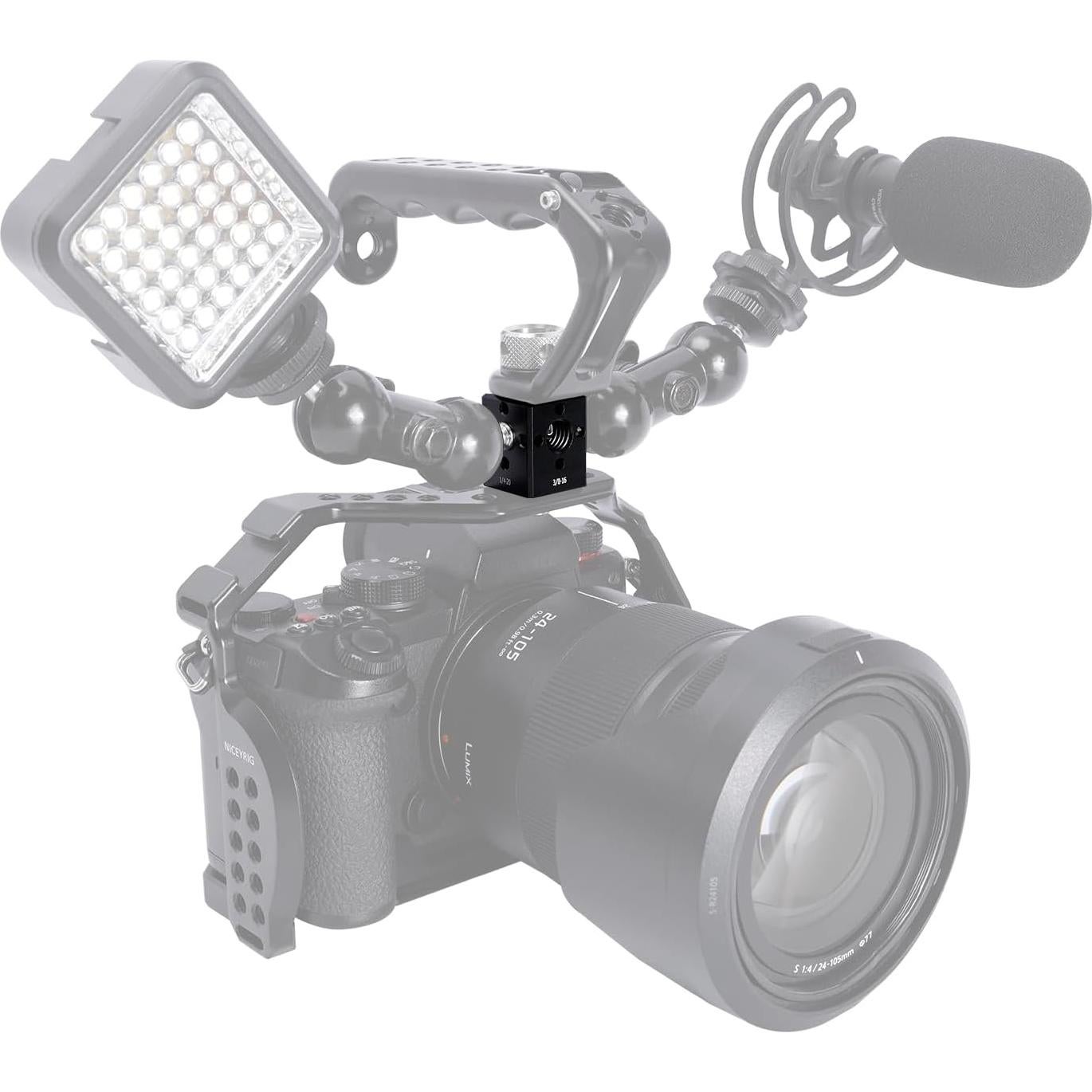 Adaptador de Montaje NICEYRIG ARRI para Accesorios de Video